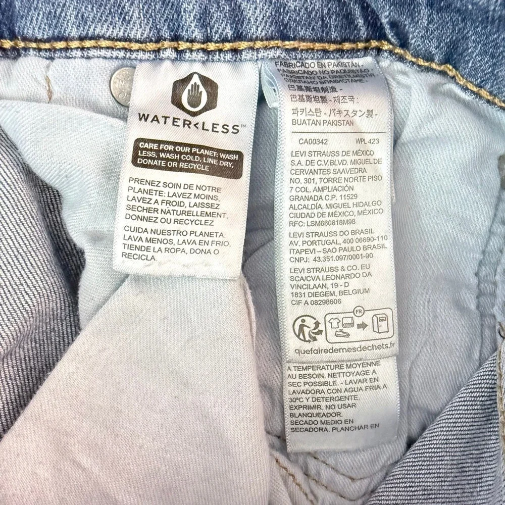 Levi's 512 Slim Taper Jeans Mens 31x30 Light Wash Blue Denim Stretch Levis